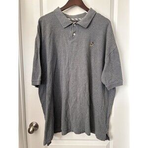 Disney Parks Men's Gray Polo Shirt with Embroidered Mickey Mouse Logo Size XXXL